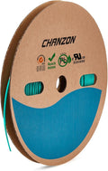 Chanzon 2:1 Ratio - 80Ft Roll - 1/8" (3mm) Heat Shrink Tubing 2:1(25M Total Length) Green Polyolefin Sleeving Wrap Shrinking 2 to 1 1pcs