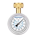MEASUREMAN 2-1/2" Glycerin Filled Stainless Steel Water Pressure Test Gauge, 3/4" Female Hose Thread, 0-200 psi/kpa