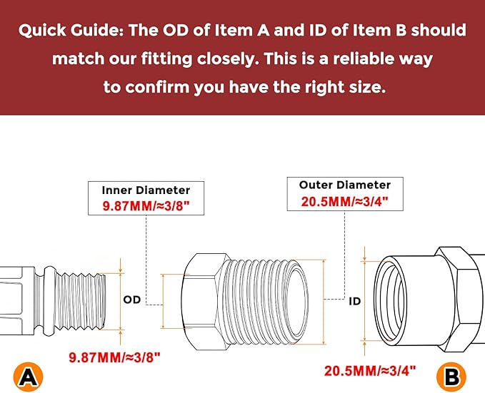Pack of 10, 1/2" Male NPT to 1/8" FeMale NPT Solid Brass Hex Bushing, Hose Fittings Adapter Threaded Reducer Heavy Duty for Pipe Leak Repair, Bathroom Remodel, Compression