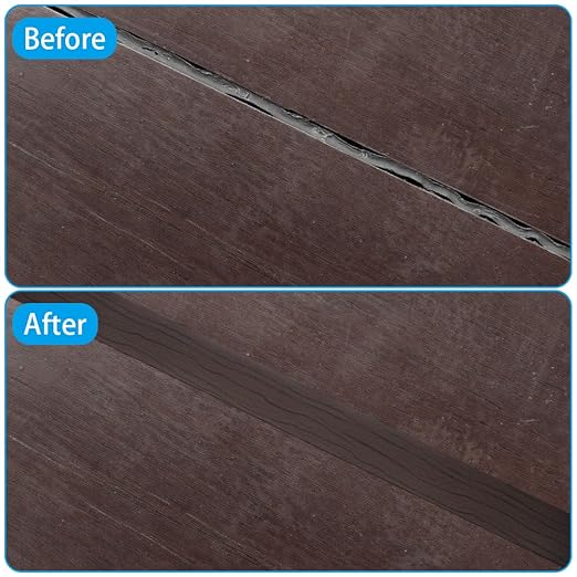 8Ft Floor Transition Strip, 2in Wide Self Adhesive Vinyl Threshold Strip for Joining Floor Gaps Wood Grain Design Tap (2in Wide, Walnut Coffee)