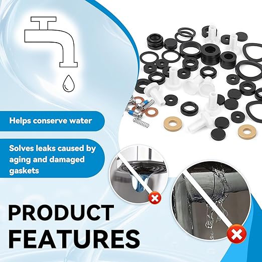 B-6RK Faucets Repair Kit for T&S Brass Standard Type Compression Cartridges & Spray Valves - 2 Pcs