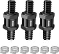 EVIL ENERGY 3/8" (10mm) Check Valve, 3 Pcs Aluminum One Way Fuel Check Valve for Gasoline, Diesel & Coolant with Universal Hose Clamps, Black