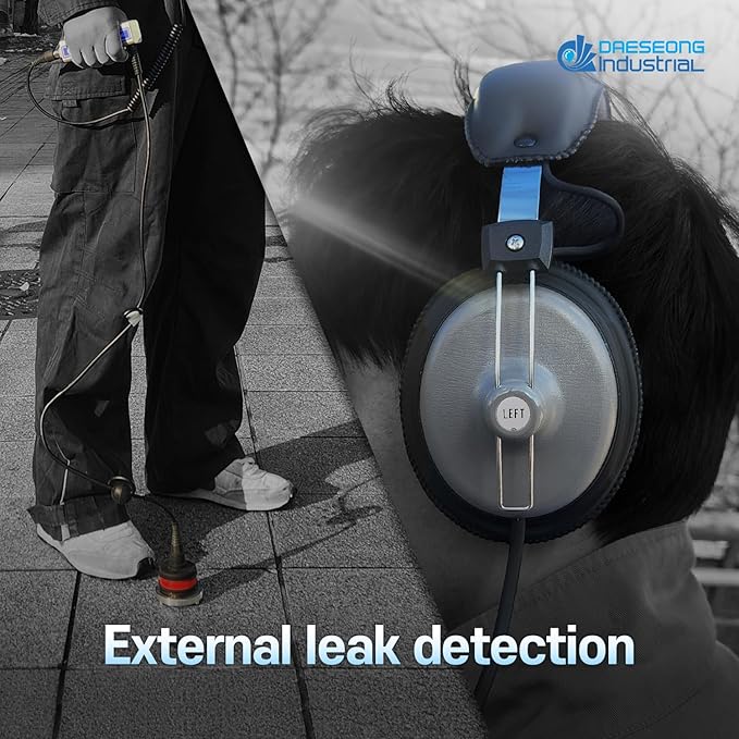 DS-8000 Professional Acoustic Water Leak Detector – Made in South Korea | Premium Quality with Separate Internal & External Sensors and Headphones.