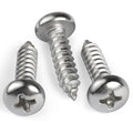 #10 x 3/4 Inch Pan Head Wood Screws, Phillips Drive, Stainless Steel 304 (18-8), Self Tapping for Wood, Sheet Metal Screws, 200 Pack