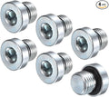 4-Pack M10x1mm Inner Hex Head Pipe Fitting Plug, Carbon Steel Sensor Socket Plug with Seal O-Ring for Terminate Pipe Ends/High Pressure Washer, Sealing Screw