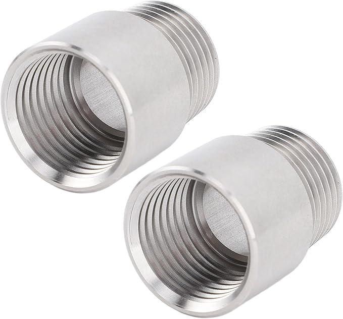 1/2 Inch NPT Male to 1/2 Inch NPT Female Pipe Fitting Adapter, Stainless Steel Pipe Coupler, 304 Stainless Steel Pipe Extension Fitting with Universal Compatibility for Plumbing