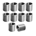 Stainless Steel Reducer Bushing, Screw Standoff Metal Spacer 5/8" to 1/2" Steel Reducer Standoff Bushing Adapters for 1/2" Screws Bolts and Rods, Round Metal Stainless Steel Spacer Set of 10