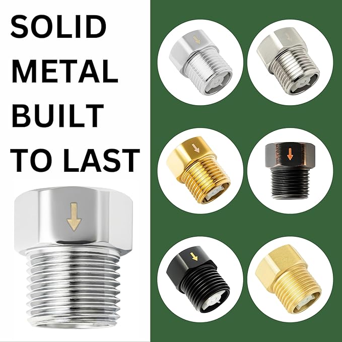 High Sierra® - Solid Metal Certified Vacuum Breaker and Backflow Preventer for Handheld Shower Heads - Oil Rubbed Bronze Finish