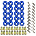 20-Piece Engine Dress up Kit: Aluminum Washers, Bolts & Rivet Nuts (Blue)