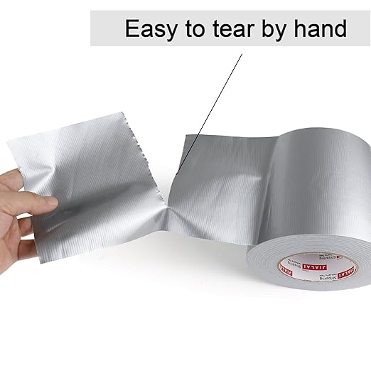 Wide Duct Tape, Industrial Grade Silver Tape 5 inches x 55 Yards (164 ft), 9 Mil Heavy-Duty, Waterproof, Strong, Flexible, No Residue, for Indoor & Outdoor Crafts Improvement