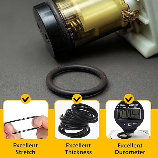 1086 SAE PCS O-Rings Assortment Kit with 4 Pick & Hook Tools - 32 Sizes Buna-N O Ring Set Compliant with AS568 Standards,Ensure Leak-Proof Seals for Hydraulic, Plumbing & Automotive Repairs