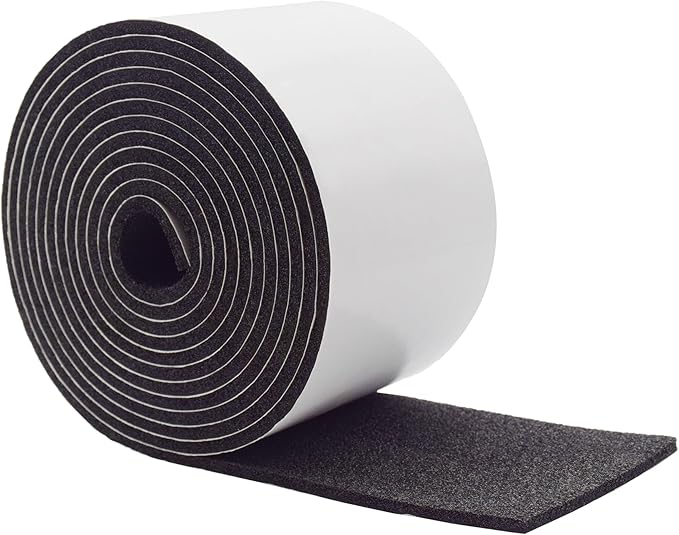 DOBTIM Pipe Insulation Foam Wrap Tape, self Adhesive with high Resilience for Pipe Insulation Wrap 13 Ft Long x 4 Inch Wide x 1/5 Inch Thick
