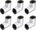 PATIKIL 1" Elbow Insulation Tubing, 6Pcs Self Adhesive Water Pipe Insulation Tube Foam Tubes Sleeve Cover Wrapping with Aluminum Foil for Heat Preservation Freeze Protection, Black