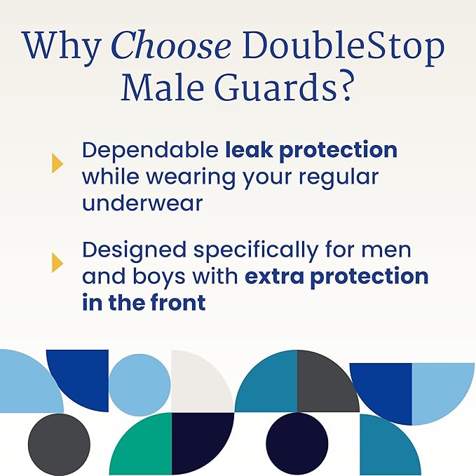 NorthShore DoubleStop XL Male Guards for Men, Pack/18