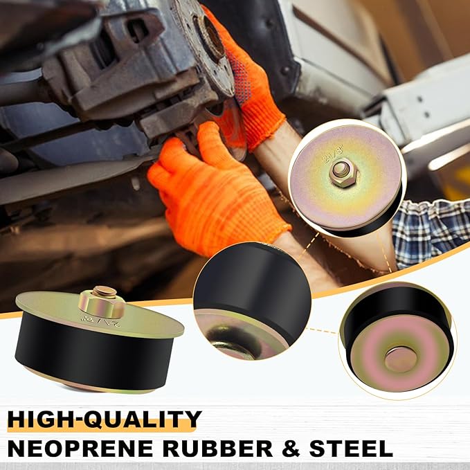 Siptenk 2-1/8" Freeze Rubber Expansion Plug 3 pcs, Automotive Rubber Expandable Freeze Plugs for Engine