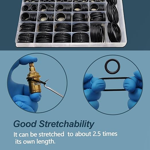 KEZE 1008 Pcs SAE O Ring Kit,32 Sizes USA Standard Nitrile 70A Rubber Seals Inch O Rings Set with 4 Pieces O Rings Remover Tools for Faucet Automotive Hydraulic Plumbing AS568:006-226