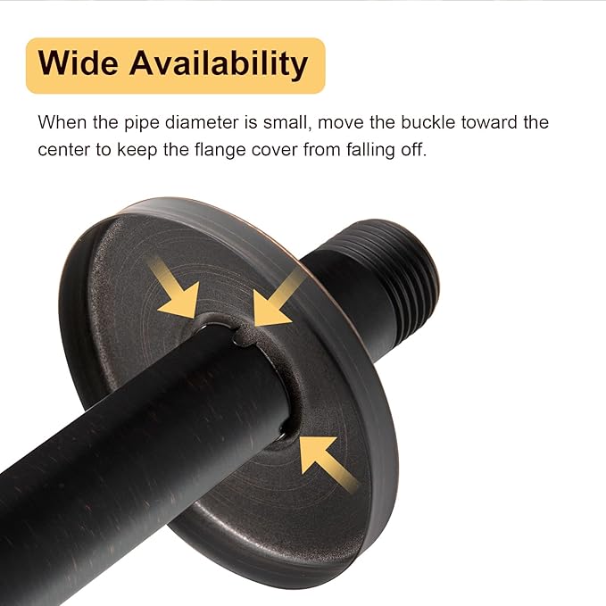 OFFO Shower Arm Flange Oil Rubbed Bronze 2.5" in Outer Diameter Replacement Shower Head Arm Escutcheon Plate Suitable for Most Brands Shower Head Arms