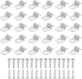 uxcell 50Pcs 4mm(3/16") One Hole Rigid Pipe Strap, 304 Stainless Steel Conduit Clamp Thicken U Bracket Heavy Duty Pipe Clamp with Self-Tapping Screws for Fixing Tube Cable, Silver