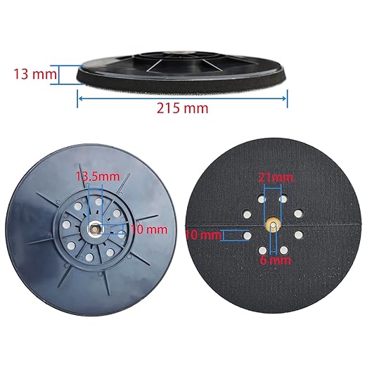 9 Inch Drywall Sanding Pad for Drywall Sander, 8 Holes for Dust Pickup, Replacement Backing Pad Used with Hook and Loop Grinding Polishing Sanding Disc