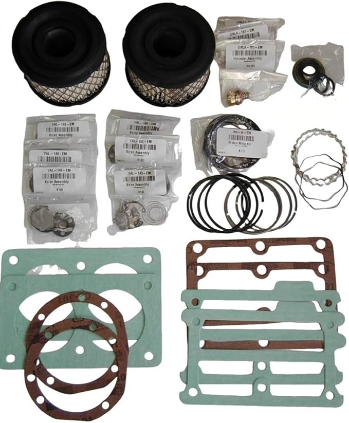 WU101G Air Compressors VALVE SET TUNE UP KIT W/VALVE ASSEMBLIES - for JENNY Air Compressors Blowers Hydraulics, Pneumatics, Pumps Plumbing 610-1299 - gasket kit replacement