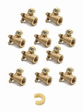 10-Pack EFIELD 3/4" Push Fit x 3/4" Female NPT Drop-Ear Elbows with 1 Disconnection Tool Clip