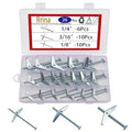 26Pcs Toggle Bolt and Wing Nut Assortment Kit for Hanging Heavy Items on Drywall 1/8 Inch 3/16Inch 1/4Inch