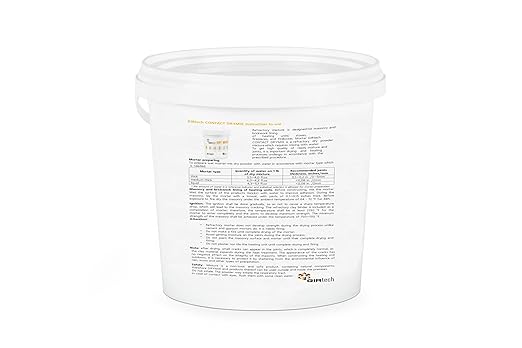 Refractory Cement Dry Mix Mortar 5 LB 3110 Degree °F High Temp Heat Resistant Mortar for Repairing & Masonry, Fire Brick Lining Fire Pit, Fireplace, Kiln, Furnace, Forge