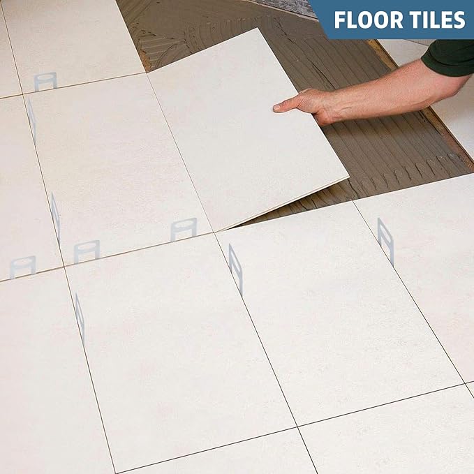 Tile Leveling System, 2000-Piece Tile Spacers 1/16 Inch Tile Clips, Tile Leveling Clips for Tiles and Stone Installation