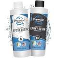 Promise Epoxy Epoxy Resin Kit 16 Oz-Crystal Clear, UV Resistant, Self Leveling, Food Safe for Table Top, Arts & Crafts, Wood Casting, Jewelry Making, Use with Mica Powder, Silicone Molds, Alcohol Ink