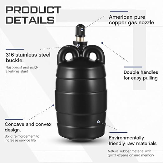 2 Inch Inflatable Pipe Plug Sewer Test Plug with 39.37 Extension Hose Rubber Plumbing Test Balloon for Sewage Pipeline Inspection