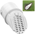 4” Slope Drainage Grate Cover, Rain Diverter, Drainage Grate Yard Drain Emitter for Sump Pump Discharge & Downspout Extensions, Fit 4" SCH 40, 4" SDR 35, 4" & 3" Corrugated Pipe, 1 Pack-White