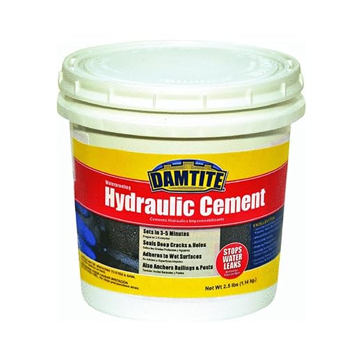 3Lb Wtrprf Hydraulic Cement DAMTITE Waterproofing Hydraulic Repair 07032