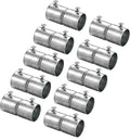 uxcell EMT Coupling, 25mm EMT Set Screw Coupling Conduit Fittings 57mm Length Electrical Conduit Pipe Connector 1mm Wall Thick, 10 Pack