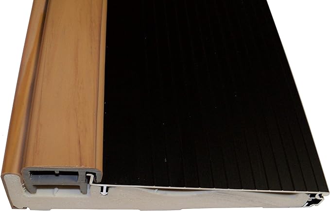 Exterior Inswing Threshold 5 5/8 inch with Composite Cap and Composite Bottom- Dark Bronze (72 inch Uncut)