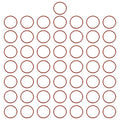 MECCANIXITY Silicone O-Ring 32mm ID 36mm OD 2mm Width Metric VMQ Sealing Gasket Replacement 50A Durometer for Plumbing Compressor Faucets Valves Repair (Red, Pack of 50)