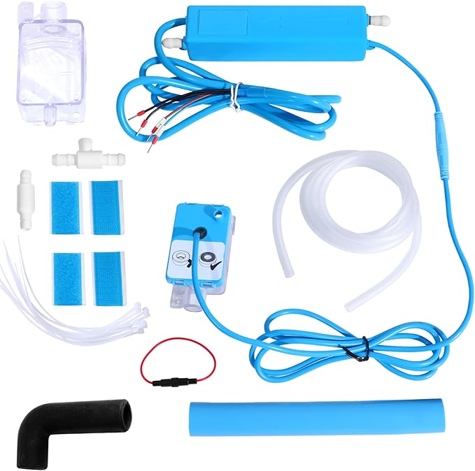 Air Mini 100-240V Split Condensate Pump - Self-Priming, Ultra-Thin Silent Design (<19dB) for HVAC, Air Conditioners, Dehumidifiers | Super Mini Wall-Mounted with Anti-Siphon & Auto-Drain