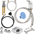 LukLoy Salon Shampoo Bowl Faucet Vacuum Breaker Kit with Hair Shampoo Brush, Shampoo Bowl Hose and Sprayer Replacement Part