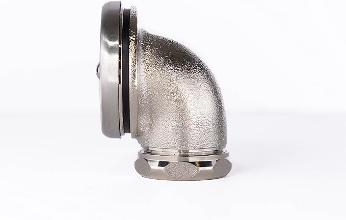 Brass Overflow Head, Durable Sink Overflow Head for 3-3.5 Inch Kitchen Sink Drain Openings, Essential Commercial Kitchen Sink Accessories, 1-1/4" NPS, Fits Most 3-Compartment Sinks.