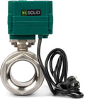 U.S. Solid 2" Motorized Ball Valve with US Plug 110VAC Stainless Steel Electrical Ball Valve,Auto Return, Normally Open