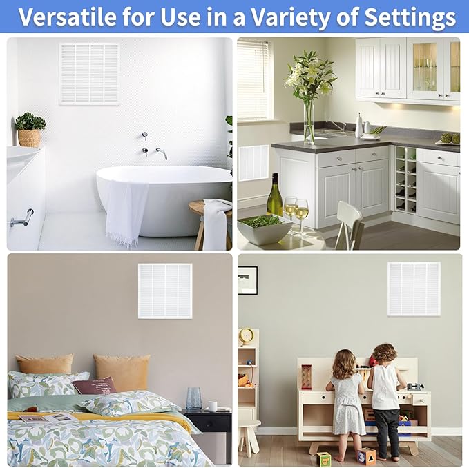 24"W x 24"H [Duct Opening Size] Steel Return Air Grille, Air Return Vent Cover for Ceiling and Sidewall - HVAC Air Vent Covers - [Outer Dimensions: 25.75"W x 25.75"H]
