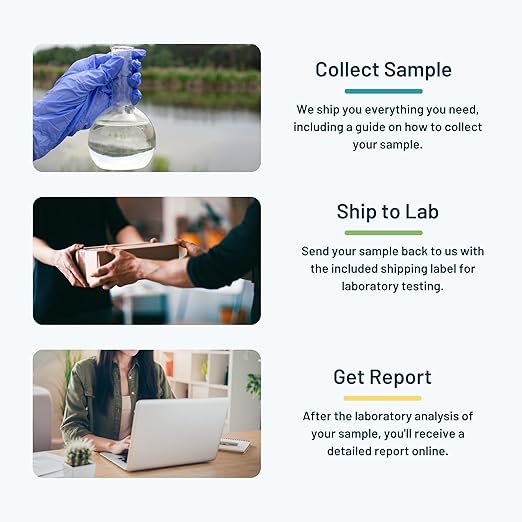 Advanced Microplastics in Surface Water Test Kit by SimpleLab | Lab Analysis of Microplastic Count & Polymer Identification | Tests for 43 Microplastics in Lakes, Ponds, or Rivers