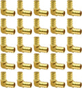 25 Pack 1/2“ PEX Fittings, Brass Fitting for PEX Tubing Pipe