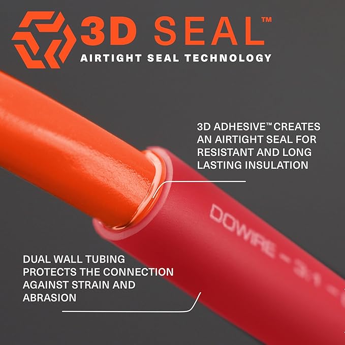 Heat Shrink Tubing 3/8" - Adhesive Lined - 3:1 Ratio - Waterproof Marine Grade Shrink Tube - Wire Shrink Wrap Tubing - Red - 13 Feet