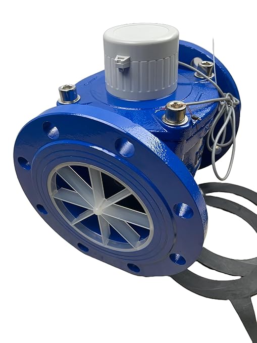 DAE WP-800nf 8" Lead Free Woltmann Helix Water Meter, Pulse Output, Cubic Feet