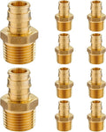 10 Pack PEX-A Fittings, 3/4" x 3/4" Pex-A Expansion Male NPT Adapter(PEX1960018)