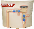 SUNICO Backflow Preventer Insulation Cover (5°F) - 5-Layer Upgrade Insulated Design Sprinkler Covers for Outside,30" W X 24" H, Backflow Insulation Cover for Sprinkler Valve,Winter Freeze Protection