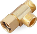 Lead-Free 1 PCS Brass Angle Stop Add-A-Tee Valve 3/8" Female by 3/8 Inch by 3/8-Inch Male T Extender Water Compression Easy Connect Tee (Pack of 1)