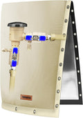 2-Way Opening Backflow Preventer Pipe Insulation Cover (5°F) - Irrigation Sprinkler Valve Cover - Water Well Pump Cover - Sturdy 5 Layers for Winter Freeze Protection (24" W x 36" H, Beige