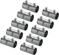 uxcell EMT Coupling, 20mm(13/16 inch) EMT Set Screw Coupling Conduit Fittings 47mm Length Electrical Conduit Pipe Connector 0.6mm Wall Thick, 10 Pack