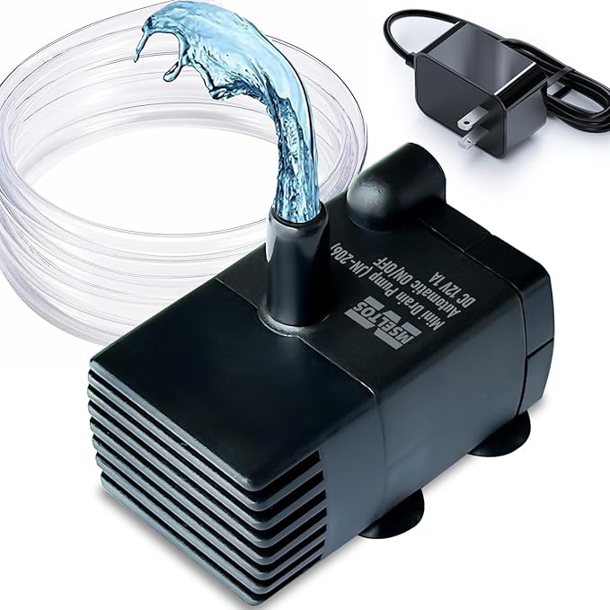 Automatic Small Sump Pump with Water Sensor, 8 FT Lift 70 GPH 115V/230V Mini Condensate Pump with Float Switch, Water Removal for Dehumidifier, Air Conditioner, Ice Maker, Basement, Auto On Off